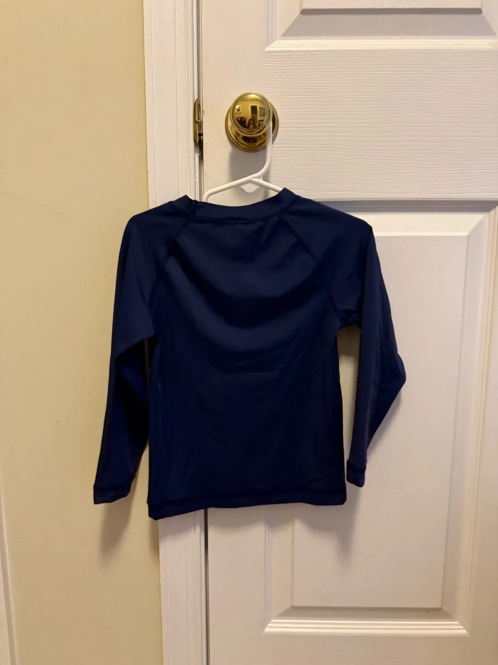Hanna Andersson Long Sleeve Rashguard, solid Navy, size 3T